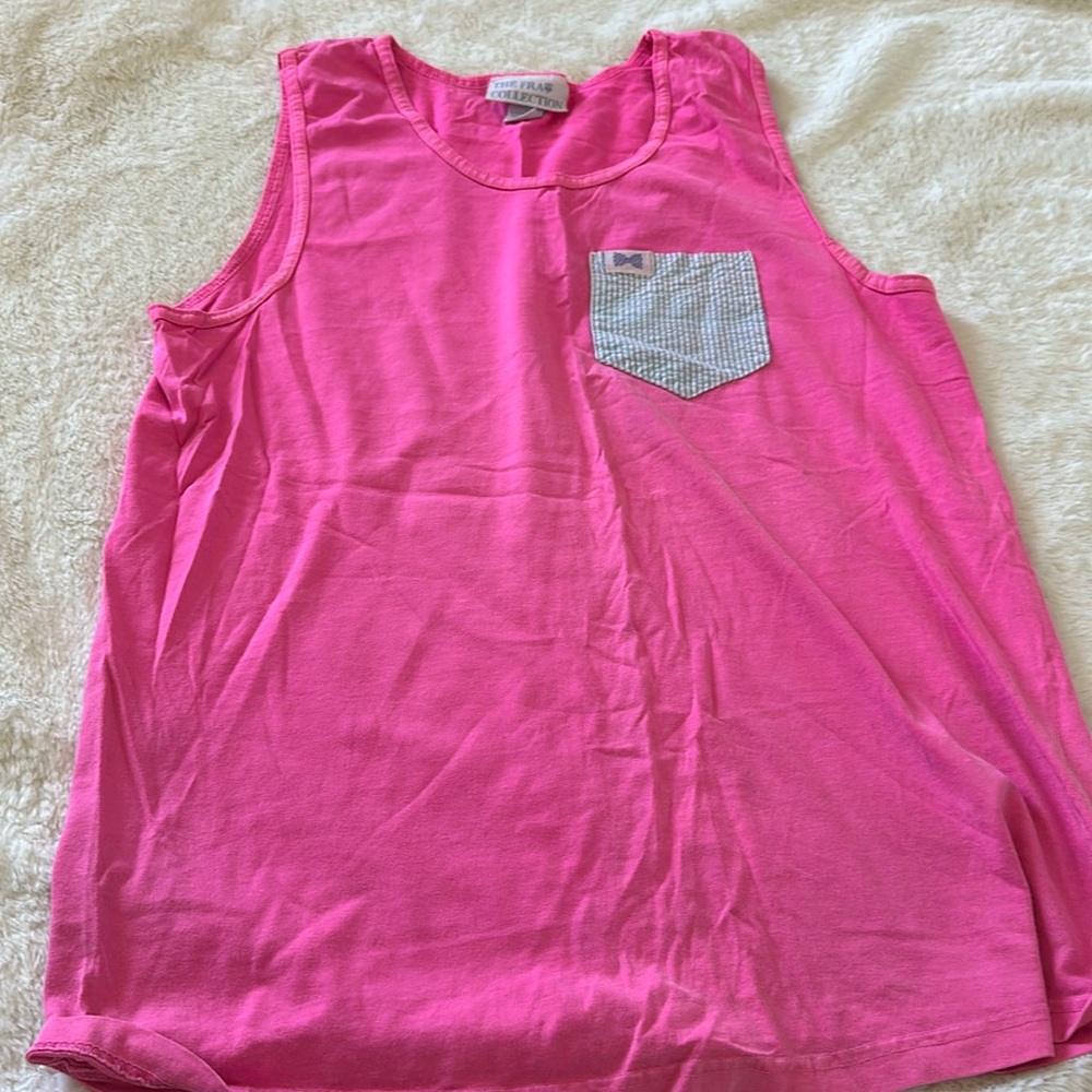The frat collection, pink muscle tank